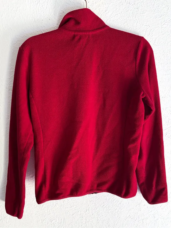 Lauren Ralph Lauren Vintage Y2K Red Crest Fleece Jacket Preppy Academia Small - Image 3