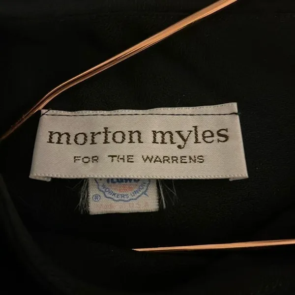 Vintage Union Made semi formal lbd Morton Myles for the Warrens black dress - Image 7