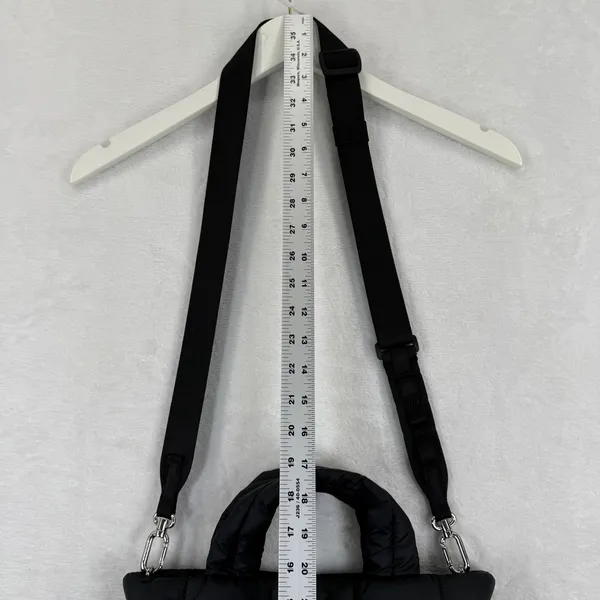 Lululemon Quilted Grid‎ Tote Bag Mini Black Puffer Crossbody Handbag LU9BETS - Image 4