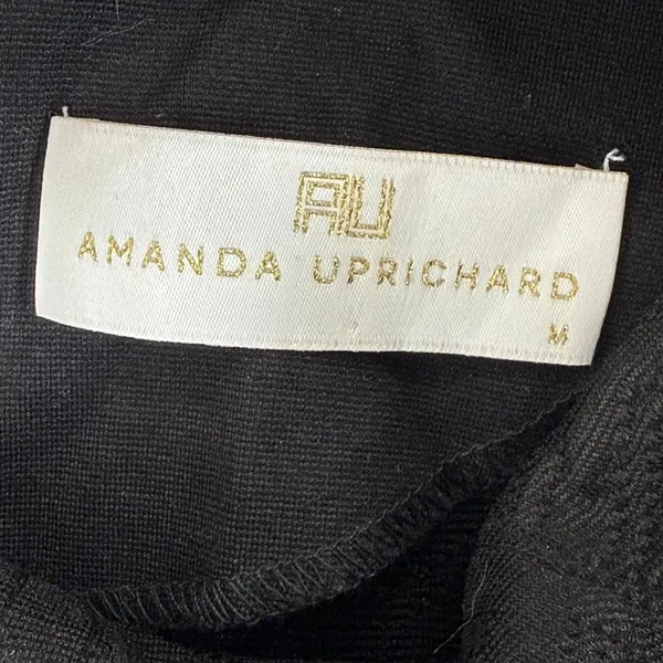 AMANDA UPRICHARD Black‎ Textured Sleeveless Sheath Dress Size M - Image 2