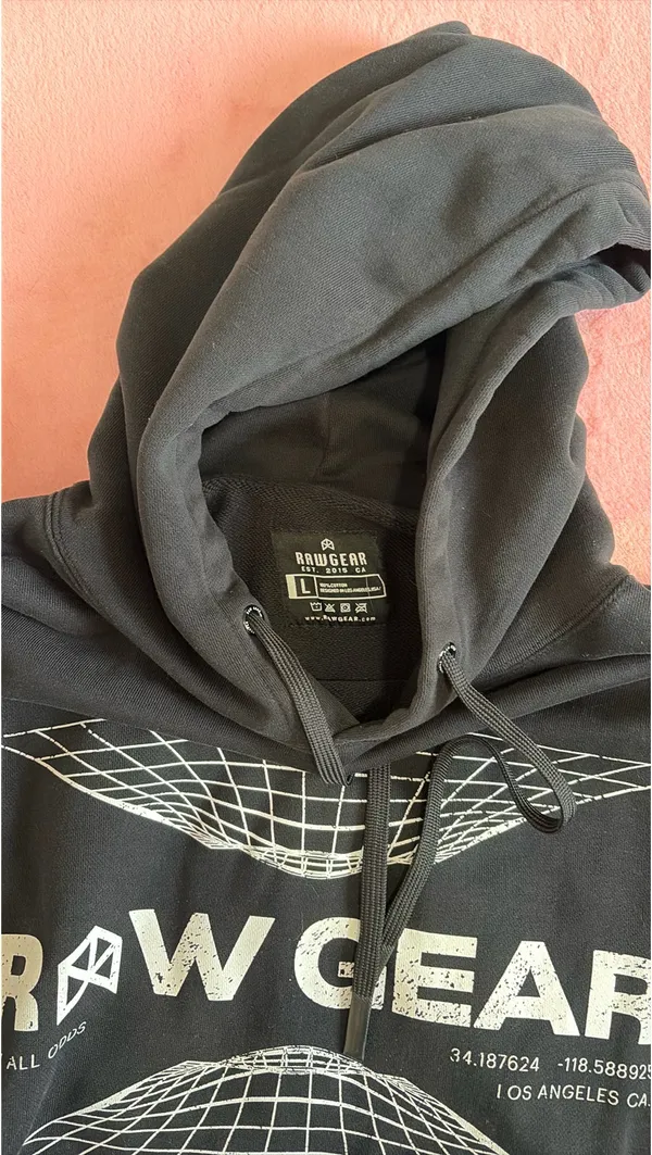Rawgear Hoodie Black Size L - Image 3