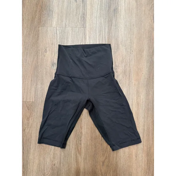 Lululemon Align super high-Rise Short 10" Black Nulu Biker Shorts Womens Size 4 - Image 3