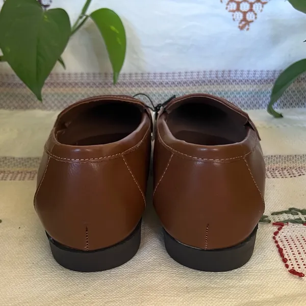 NEW Kensie Women’s Brown Cognac Slip-On Gitty Penny Low Heel Loafers Size 8.5 - Image 7