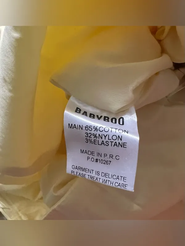 Babyboo NWT Women Small Angelina Maxi Dress in Lemon Princess Coquette Wedding - Image 16
