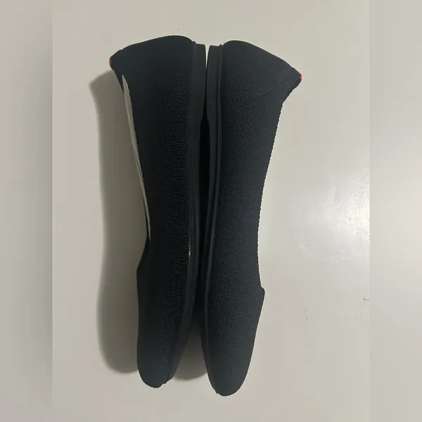 Women’s Black Knit Ballet Flats Slip-On shoes Size 8.5 - Image 3