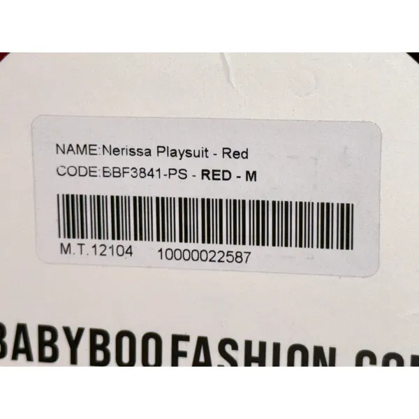 NWT Babyboo Nerissa Red Ruffle Bell Long Sleeve Romper Playsuit Womens Size M - Image 14