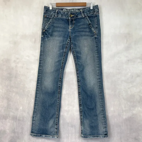 Converse One Star Trinity Boot Jeans Women 30 Low‎ Rise Y2K Indie Grunge Western - Image 16