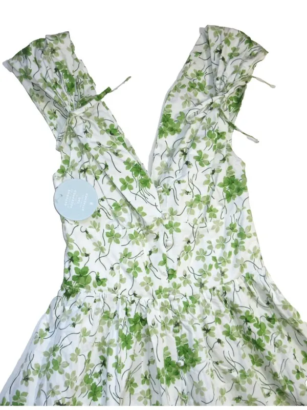 NWT Hill House Lucille Midi in Sweet Peas Floral Cotton Shirt Dress XS - Image 7