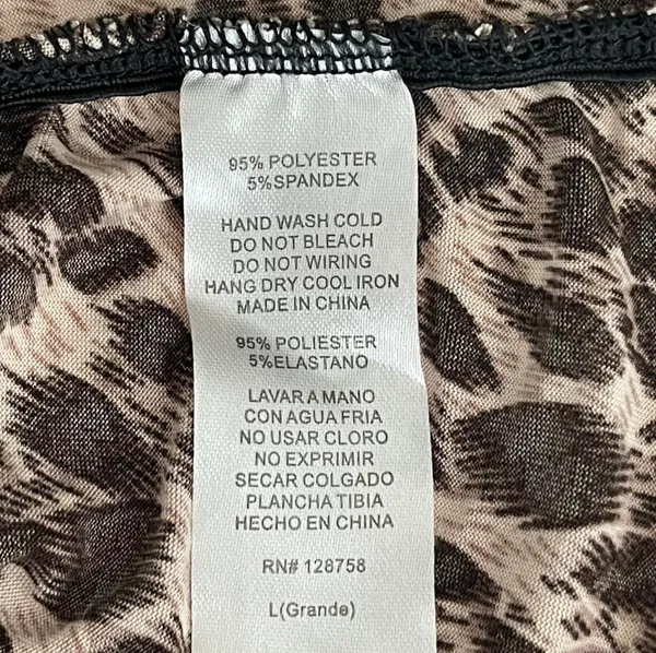 Sapa cheetah print mini dress EUC sz L - Image 4