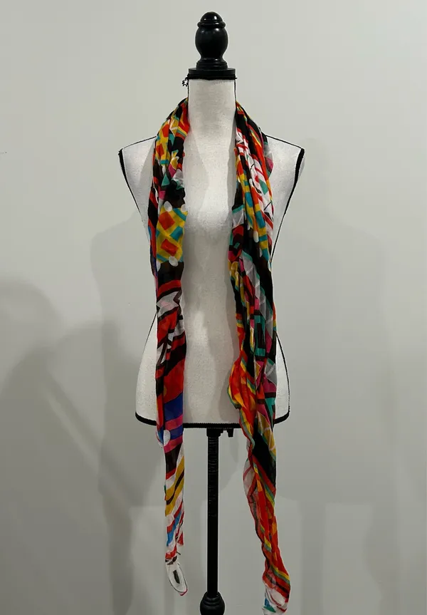 Multicolored Bohemian Scarf Multiple - Image 3