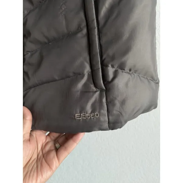 Eddie‎ Bauer Down Puffer Vest Women’s Small Brown Full Zip Outdoors EB550 - Image 7