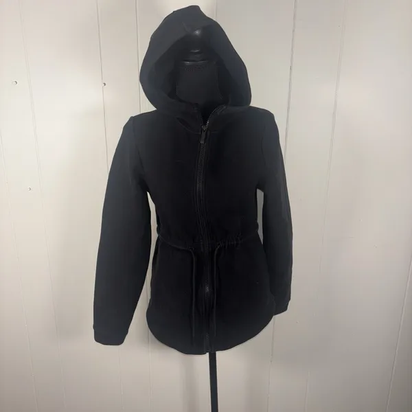 Varley HOODED Anset Tie front jacket in Black Size S~VERY NICE - Image 2