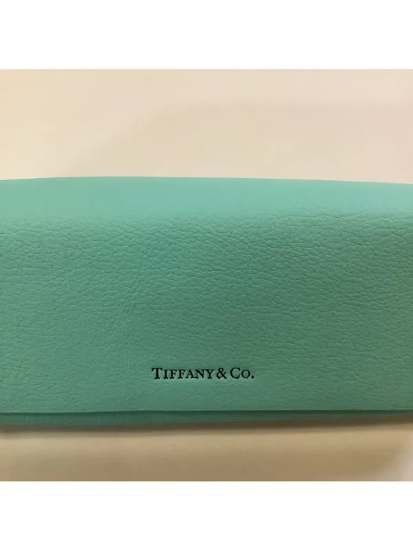 Tiffany & Co. Soft Eyeglass / Sunglasses Case – Teal Magnetic Closure, Preloved - Image 2
