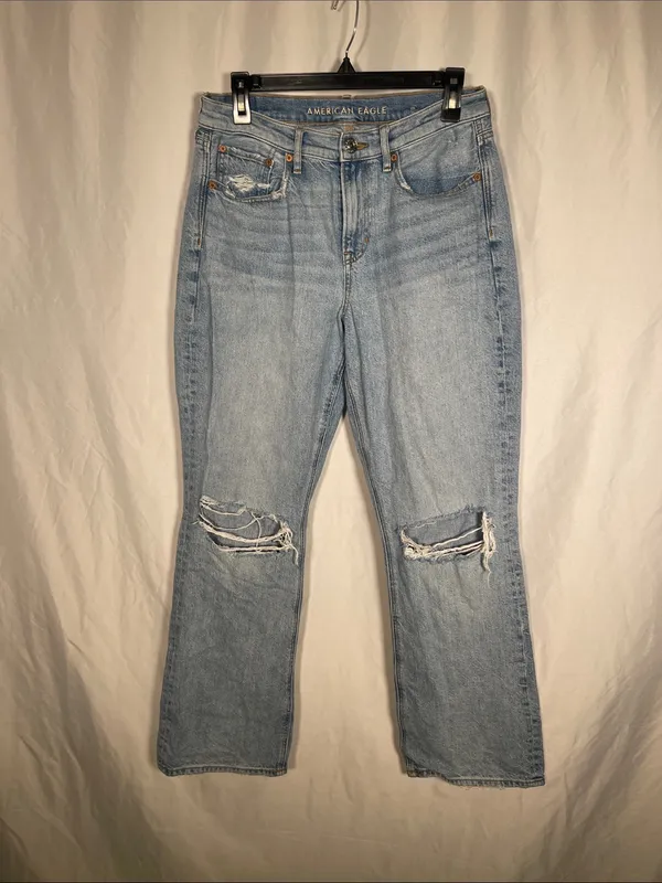 AMERICAN EAGLE WOMENS ‘90S BOOTCUT FLARE JEAN 8 REGULAR - Image 2