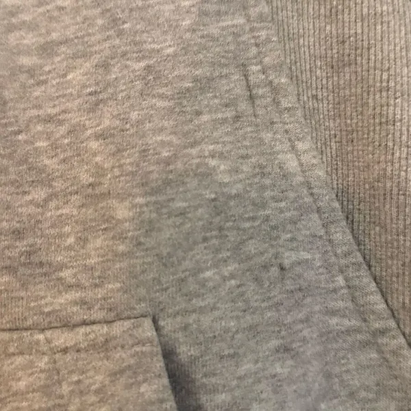 Trendy Queen grey scuba cropped quarter zip hoodie sweatshirt M - Image 5