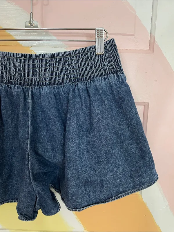 FREE PEOPLE Paradise Found Denim Skort in Mid Indigo Sz S 💛🎀 - Image 5