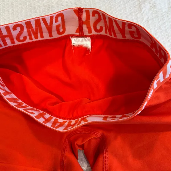 Gymshark bright orange shorts XS women - Image 3