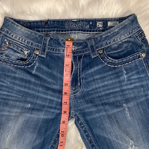 Miss Me 29 ankle skinny Women’s Distressed Blue Slim Jeans - Image 13