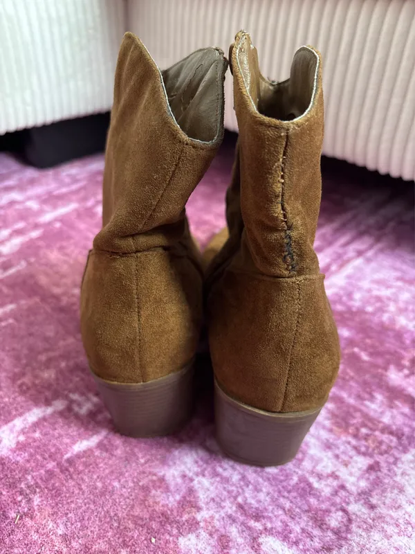Booties Forever 21 Suede Brown  - Image 2