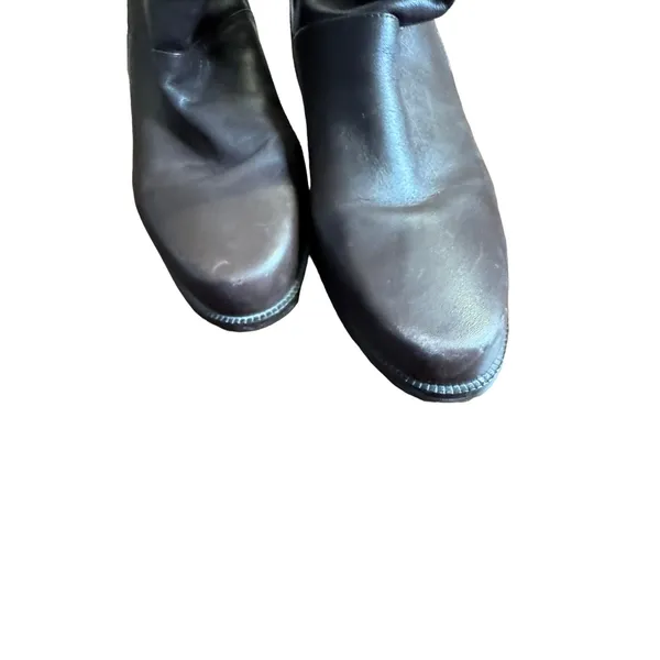 Markon‎ Women's Boots Shelly Leather Foldover Mid Calf Soft Dark Brown Size 9.5 - Image 2