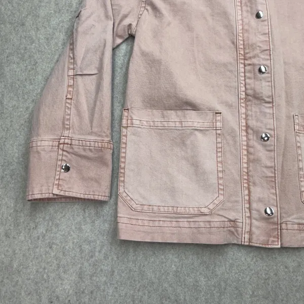 Old Navy Barn Jacket Women S Canvas Utility Workwear Outdoor Coastal Grandma Zip - Image 6