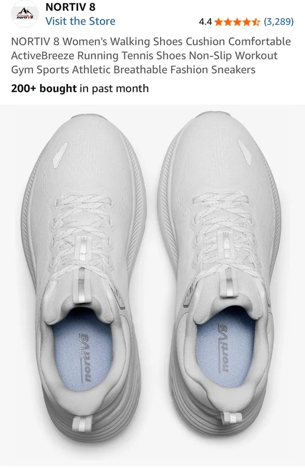 Nortiv8 Women’s White Tennis Shoes - Image 4