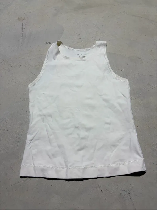 Calia White Tank Top athletic workout small - Image 2