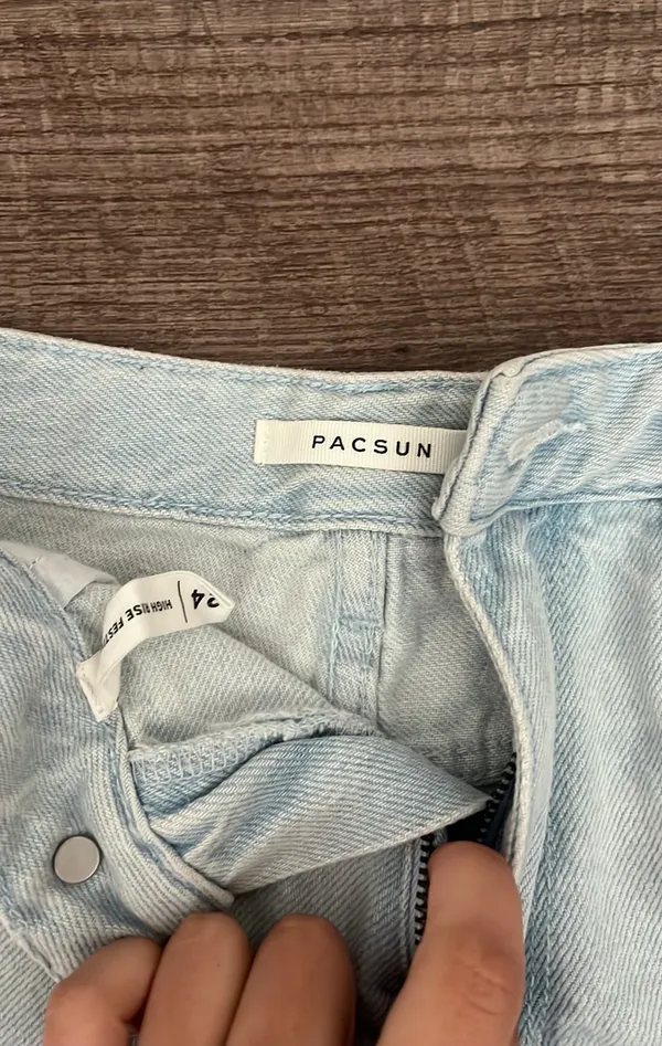 PacSun High Wasted Denim Shorts - Image 2