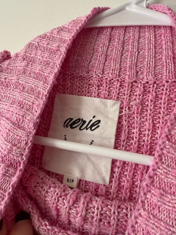 aerie cotton mock neck sweater - Image 5