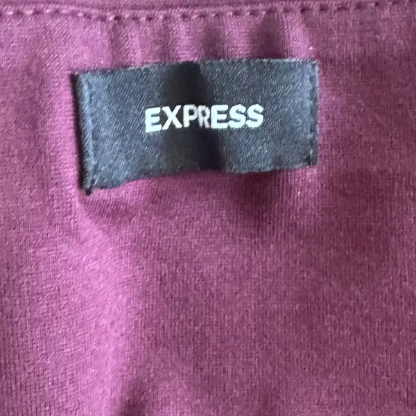 Express Ponte Pants Stretch Slim High Rise Burgundy Women XXL Career Pull On - Image 11