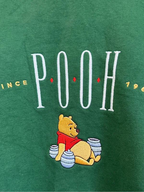 Disney Parks Winnie the Pooh Pullover Sweatshirt Green Size Medium Adult - Image 5