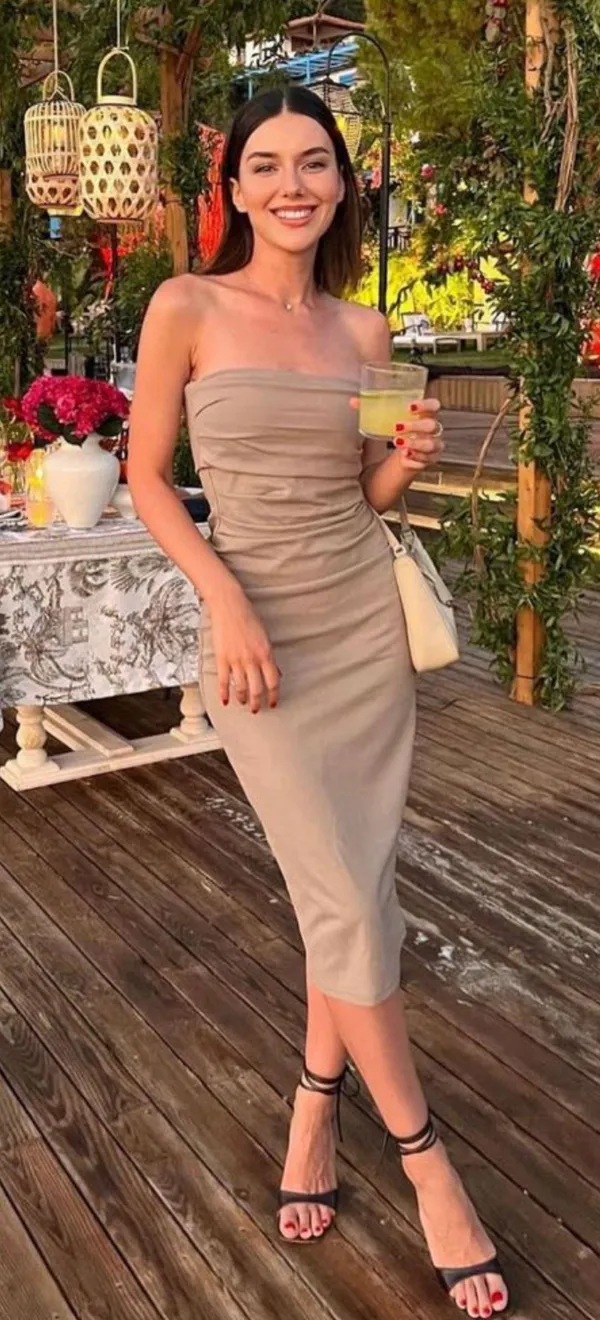 Strapless Midi Dress - Image 2