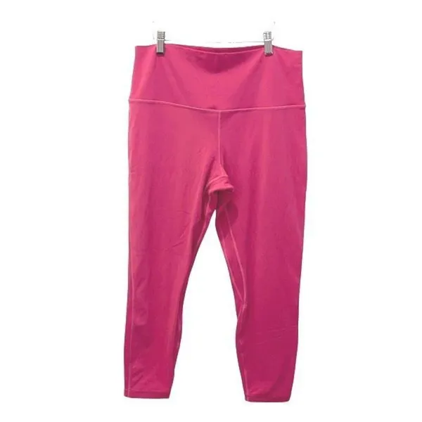 Lululemon Womens Flat Front High-Rise Pull-On Align Crop Leggings Pink Size 12‎ - Image 2