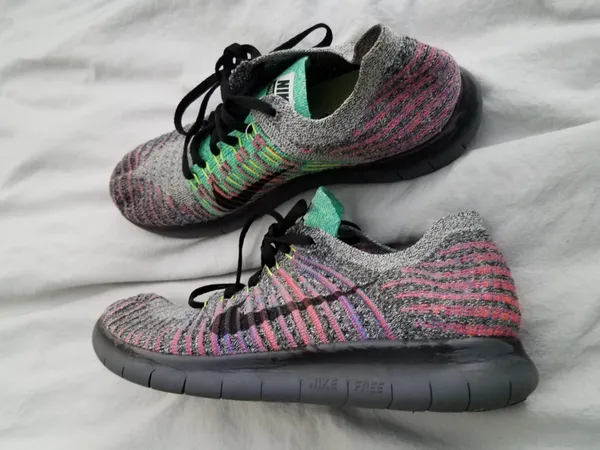 Nike Free RN Flyknit Running Womens Shoes Size 9 - Image 4
