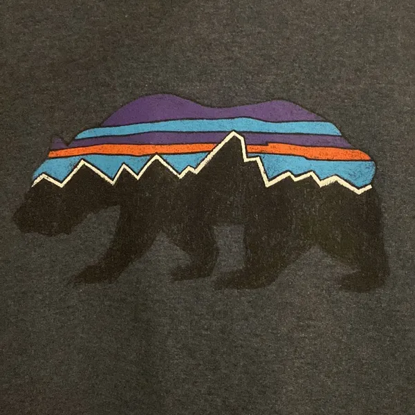 PATAGONIA Graphic Uprisal. Women’s navy blue hoodie size M - Image 3