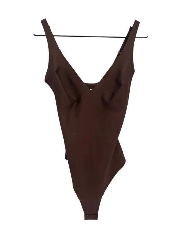 NWT Skims Body Plunge Bodysuit Cocoa M BD-THG-3326 ( SOLD OUT) - Image 4