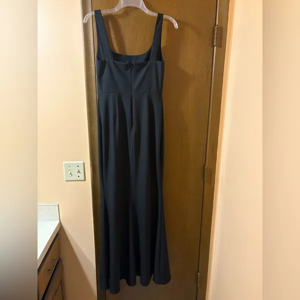 BHLDN Catarina Crepe Maxi Dress in Black - Image 6