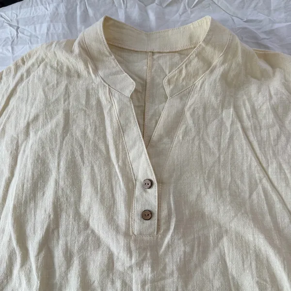 NEW Women's NEW Light Yellow Gauze Tunic Style Size XL #260303 - Image 2
