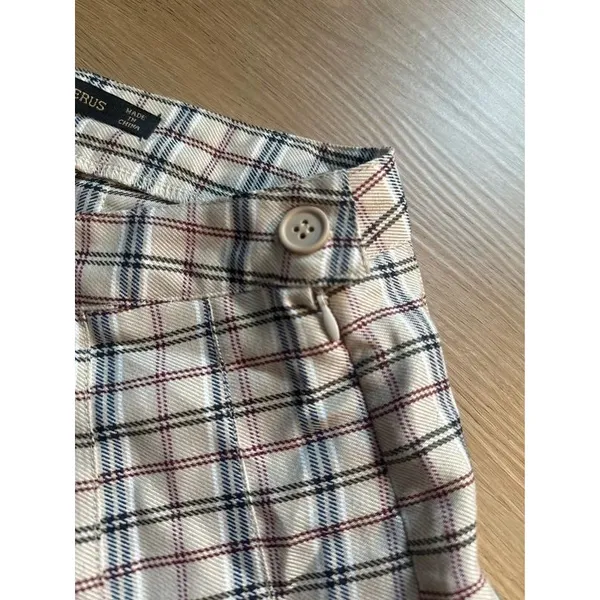 Plaid Pleated Mini Skirt - Image 2
