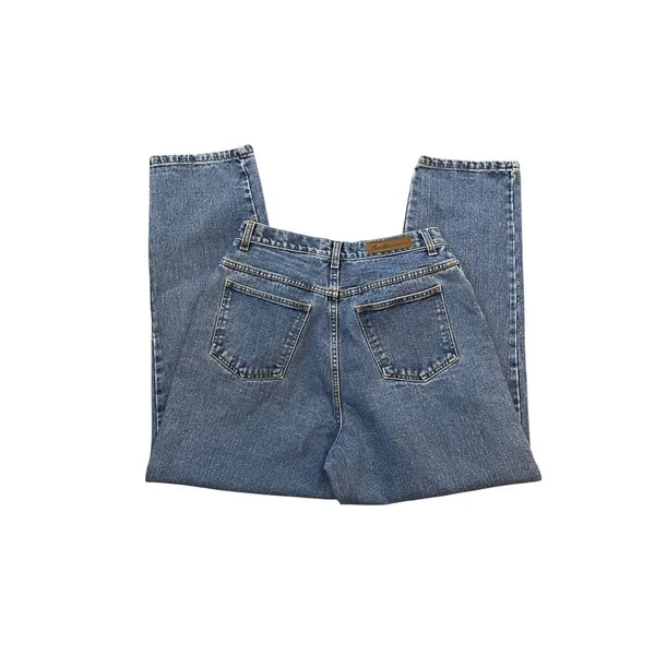 Vtg 90s Bill Blass Easy Fit Mom Jeans High Rise Vintage Wash Blue 14 - Image 4