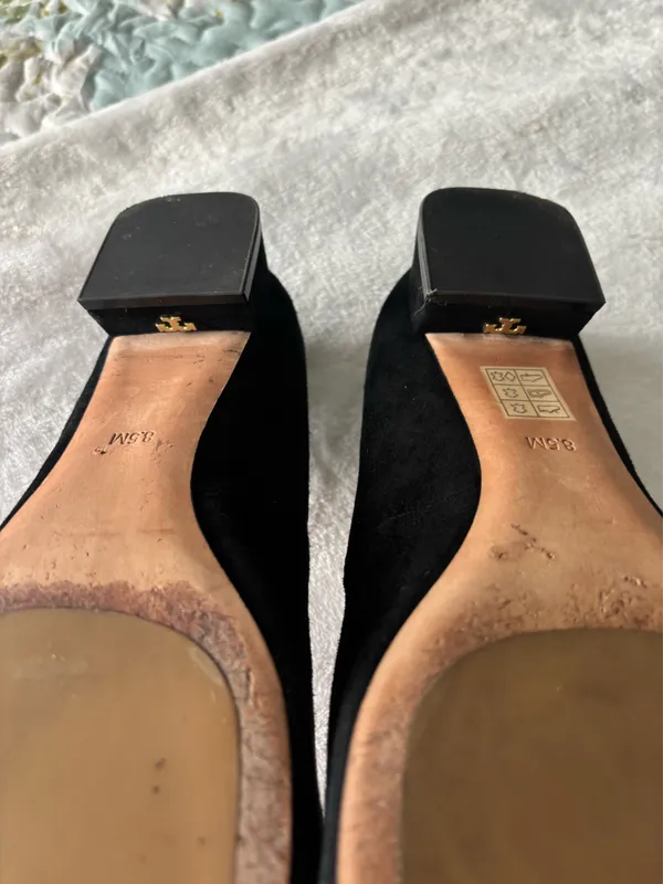Tory Burch Black Suede Shoes - Image 8