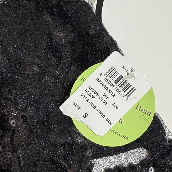 Windsor Black Floral Lace Top NWT - Image 4