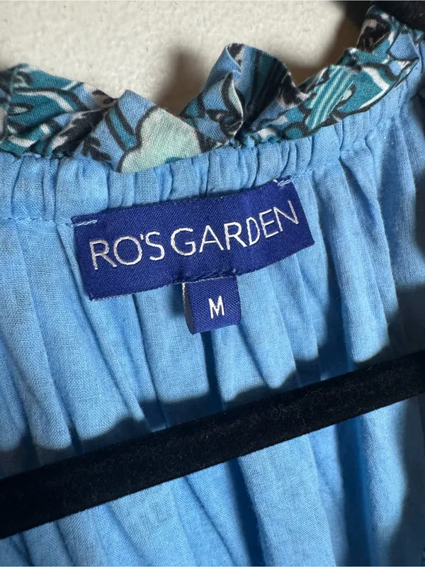 Tuckernuck Ro's Garden Sofia Mini Dress Size Medium blue joey - Image 5