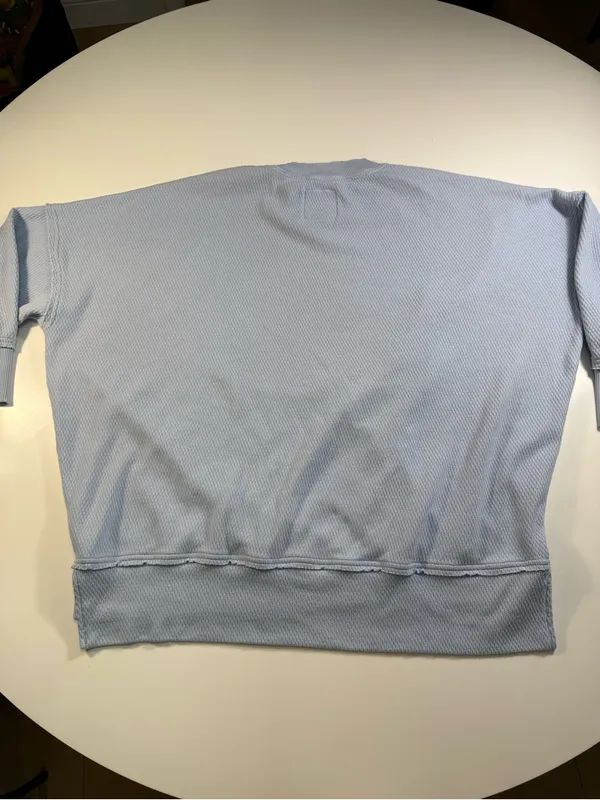 aerie Light Blue Crew Sweatshirt - Image 8