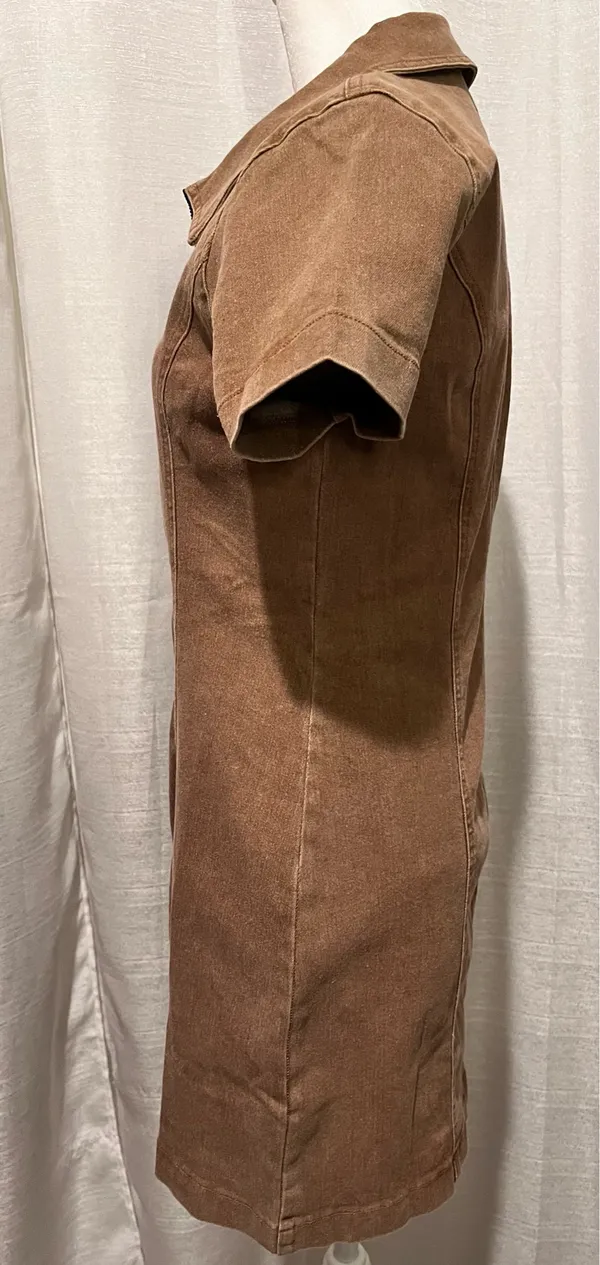 Timing TEEN Denim brown dress - Image 2