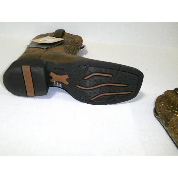 New nwt nib Boots Womens 7 Ariat Round Up Western Metallic Copper Blanket Emboss - Image 7