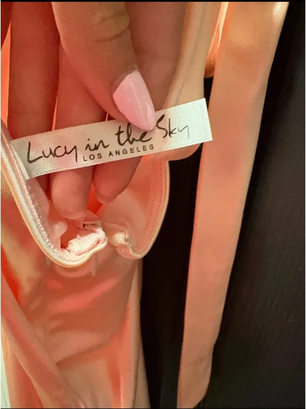 Lucy in the sky satin dress - Image 2