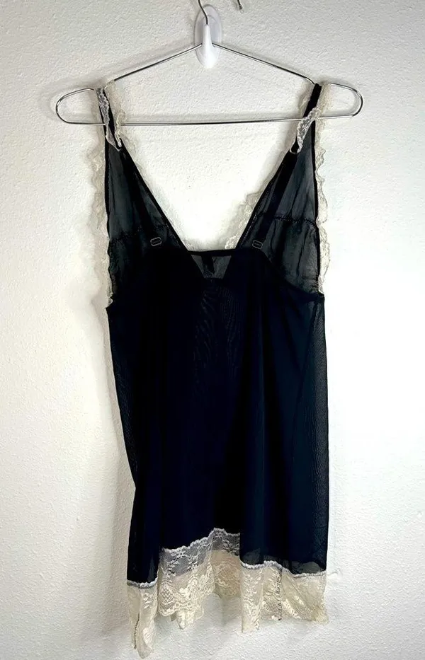 Marilyn Monroe Black Lace Slip Dress - Size Medium - Image 8