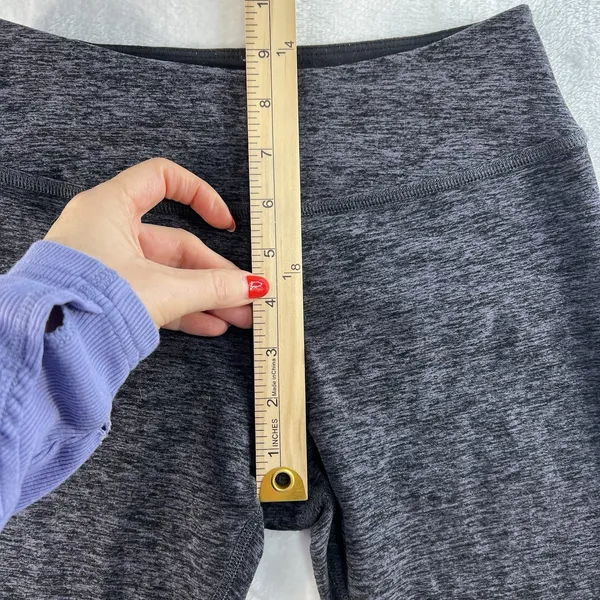 Beyond Yoga S Small‎ Space-Dye Strappy Hem Ballet Leggings Black Steel SM15AW - Image 11