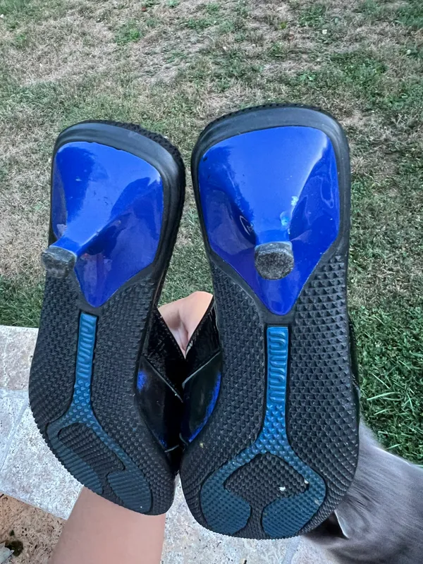 Vintage (rare) blue sporty kitten heels - Image 8